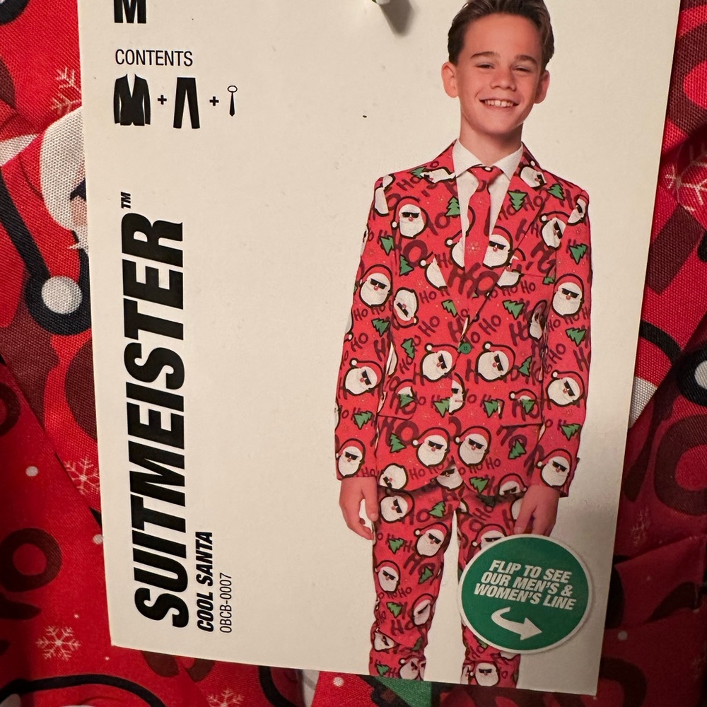 Suitmeister Santa Print Suit